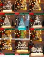 Christmas Decoration 3D Lamp Acrylic LED