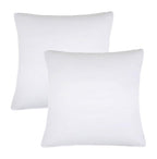 Set of Two Microfiber Down Alternative Medium Hypoallergenic European Size Bed Pillows