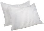 Set of Two Microfiber Down Alternative Medium Standard Size Bed Pillows