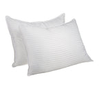 Set of Two Microfiber Down Alternative Medium Standard Size Bed Pillows
