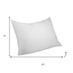 Set of Two Microfiber Down Alternative Medium Standard Size Bed Pillows