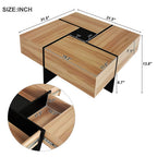 Coffee Table With 4 Storage Compartments