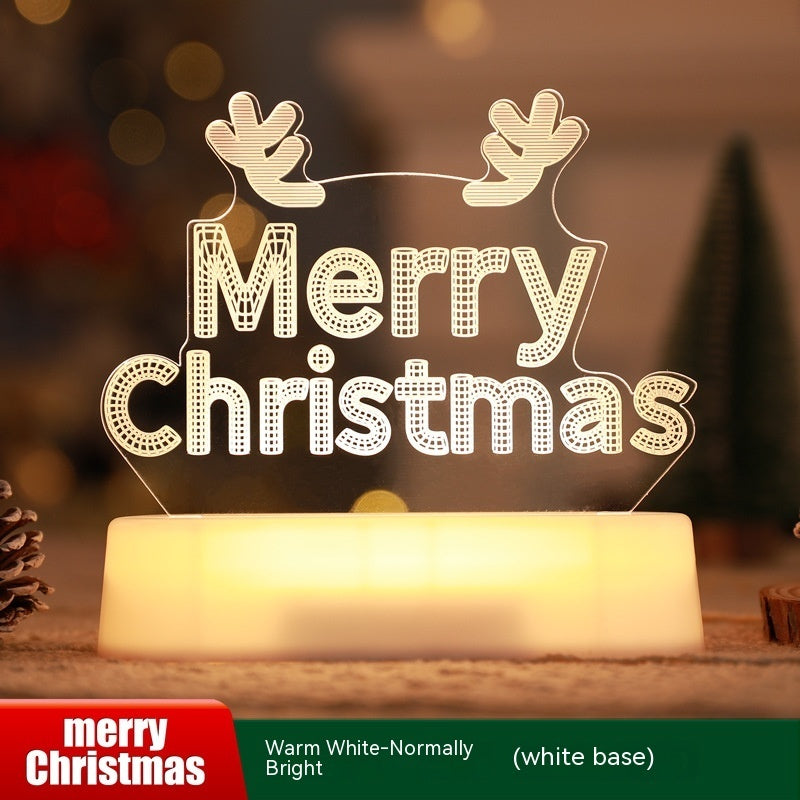 Christmas Decoration 3D Lamp Acrylic LED