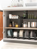 Kitchen Organizer Cabinet - Plates Storage Accessories